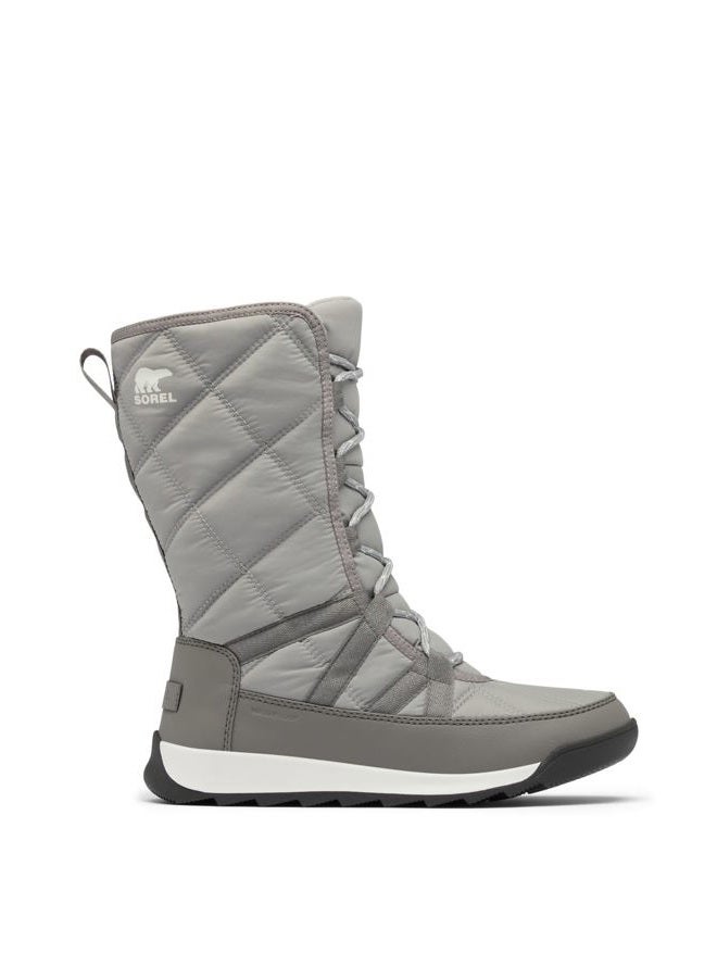 SOREL Women's Whitney ll Plus Tall Lace Waterproof Boot, Chrome Grey/Quarry, 40 EU - Image 4