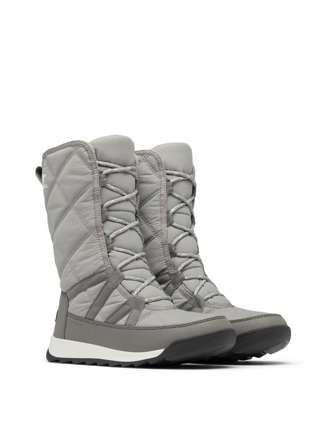 SOREL Women's Whitney ll Plus Tall Lace Waterproof Boot, Chrome Grey/Quarry, 40 EU - Image 1