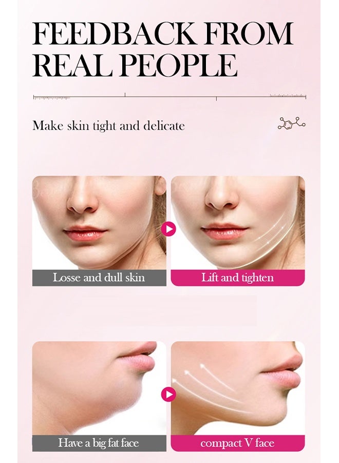 SADOER Perfect lifting nourish tightening Mask - Lifting Mask Red Bandage,Intensive V-Line Lifting Mask For Face Chin Line Suitable for Lift and Firm Face, ​Ear Lifting Facial Mask ​3PCS - Image 5