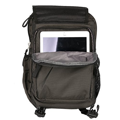 Vanlison Sling Bag Backpack Cross Body Messenger Bag Shoulder Backpack Travel Rucksack Black - Image 3
