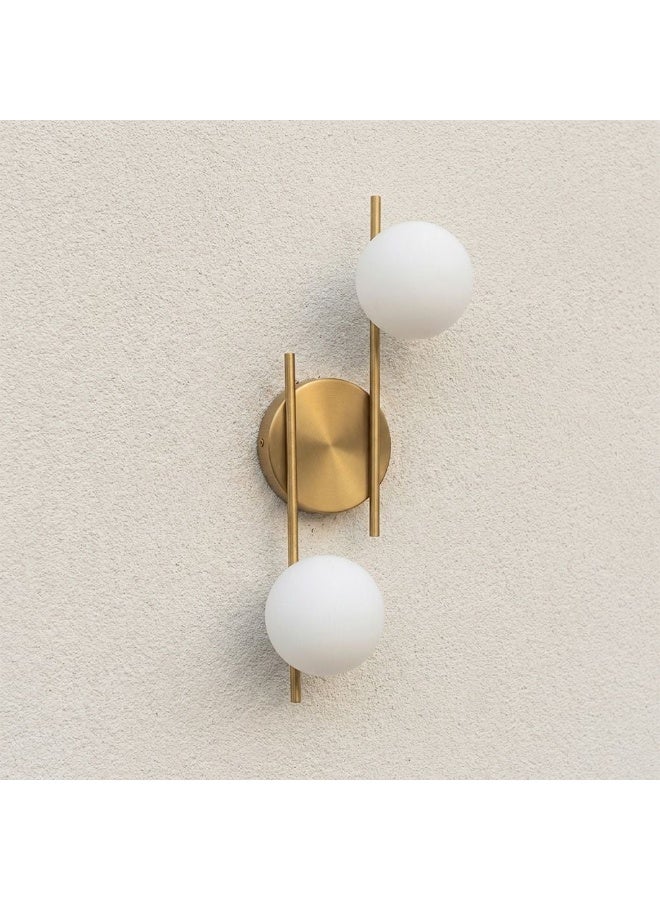 DANUBE HOME Gemma Glass Wall Lamp - Gold - Image 1