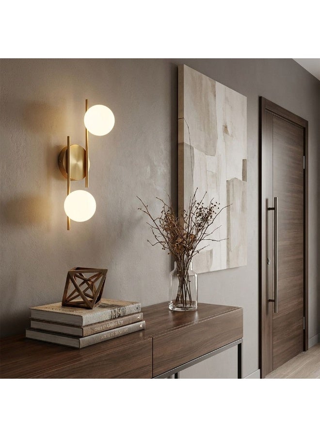DANUBE HOME Gemma Glass Wall Lamp - Gold - Image 2
