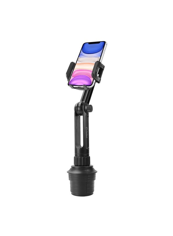 Cellet Car Phone Holder Mount, Car Cup Phone Holder Mount, Compatible with Apple iPhones, Samsung Galaxy Smartphones, Motorola Moto Google Pixel (Fits for Tesla Model 3 Y S X) Extra Long Neck - Image 1