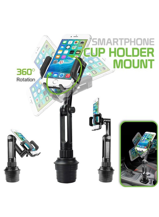 Cellet Car Phone Holder Mount, Car Cup Phone Holder Mount, Compatible with Apple iPhones, Samsung Galaxy Smartphones, Motorola Moto Google Pixel (Fits for Tesla Model 3 Y S X) Extra Long Neck - Image 2