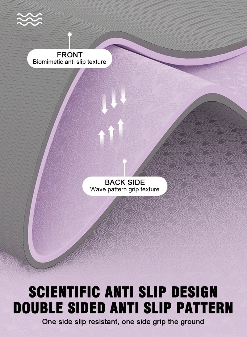 أوربازار مجموعة بساط يوغا للنساء تتضمن بساط يوغا مقاوم للمؤخرة لتمارين البيلاتس والسفر والمكتب - Image 3