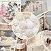 GOGOSO Ball Pit Balls Crush Proof NonToxic Plastic Balls Babies Kids Toy Bulk Pack 170pcs 22inchs WhiteBeigeClear - Image 4