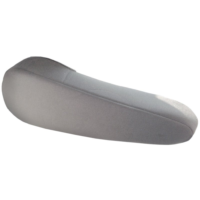 FH Group Flat Cloth Fabric Armrest Cover Semi-Universal Fit, One Pair Gray - Image 2