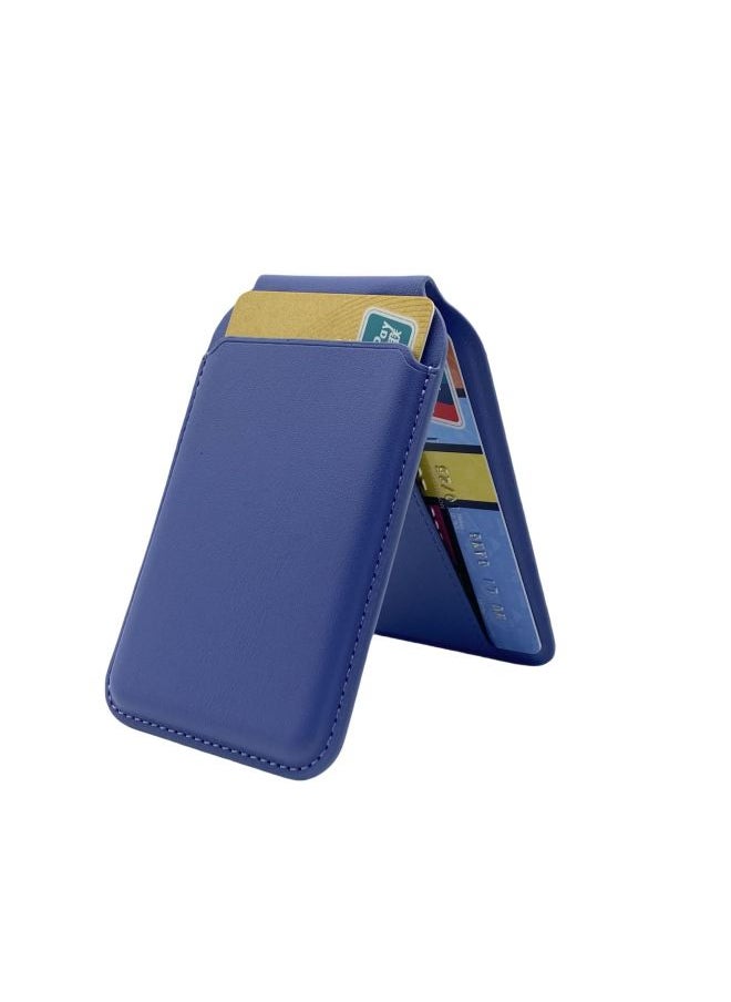 Generic - Applicable To For Apple For Iphone Mobile Phone Magnetic Card Bag MagSafe Folding Bracket IP15/14/13 Universal Card Holder-Color:[Wisteria Color] Magnetic Bracket Card Package-Applicable Model:(OPP Bag) - Image 1