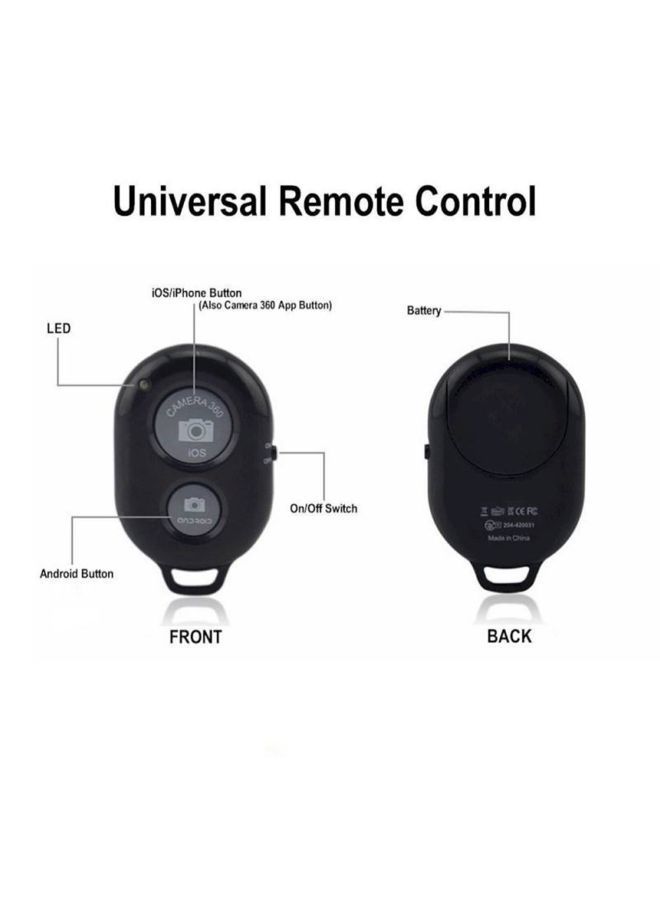 NIBEMINENT Wireless BT Remote Control Handheld Tripod For Smartphone Black  - Image 5
