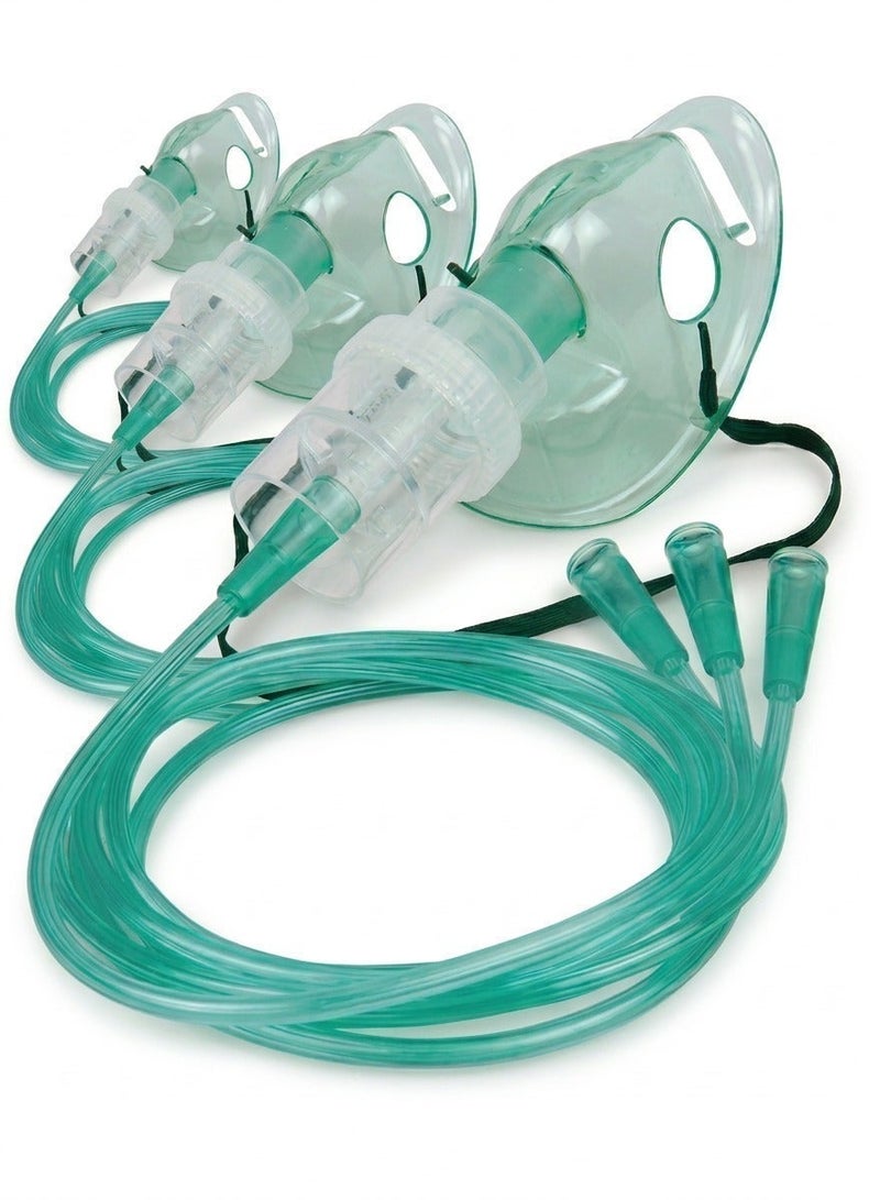 Kinmed Nebulizer Mask Set, 3 Pieces | Steam Mask for Children and Adults | Flexible and Adjustable | For Inhaler and Nebulizer - Image 4