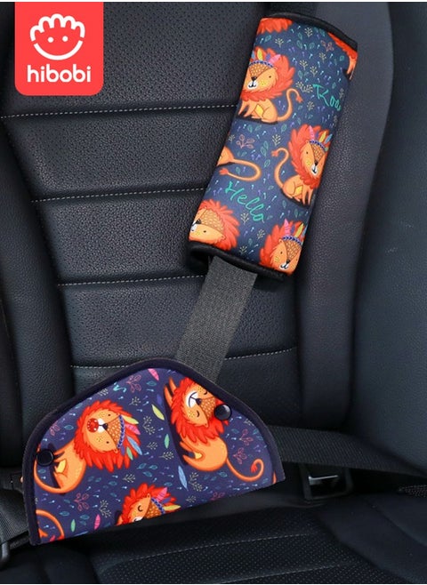 Child safety belt shoulder protector, specially designed for anti-stranglehold car seats.