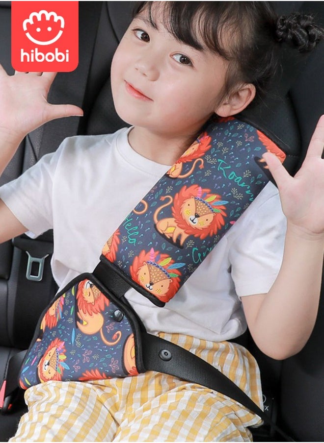 Child safety belt shoulder protector, specially designed for anti-stranglehold car seats.