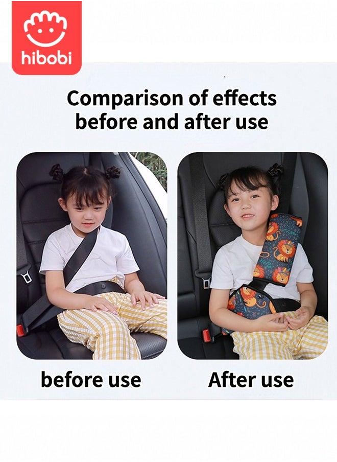 Child safety belt shoulder protector, specially designed for anti-stranglehold car seats.