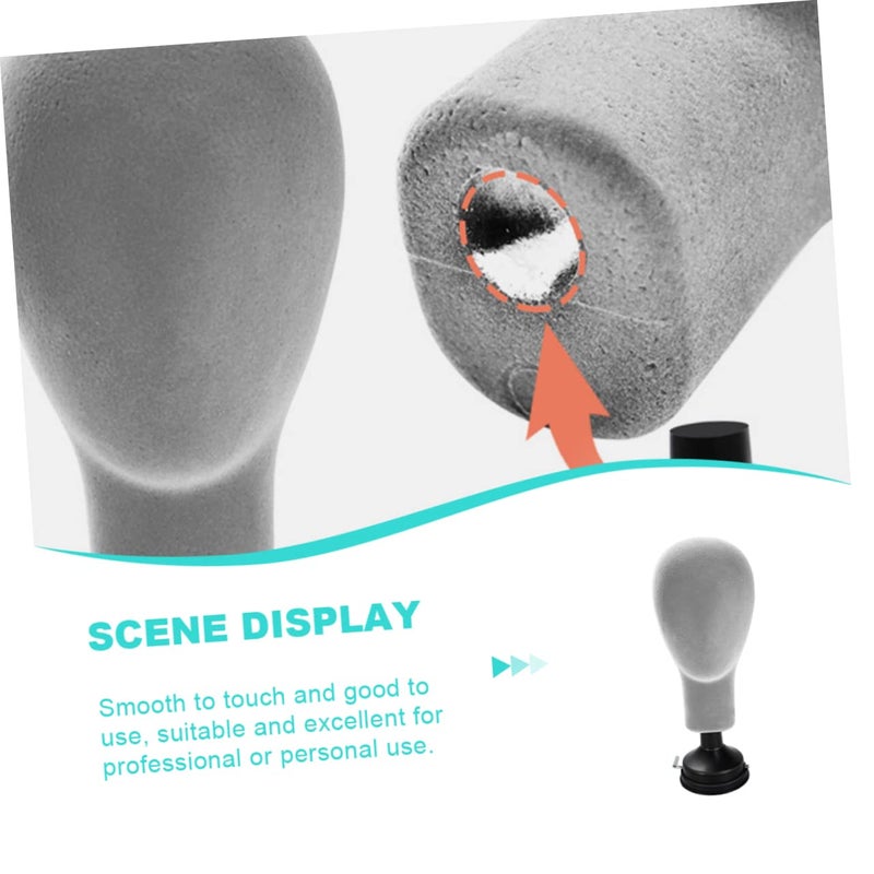 Flexible Foam Mannequin Head Stand For Hair Styling And Hat Display - Image 5