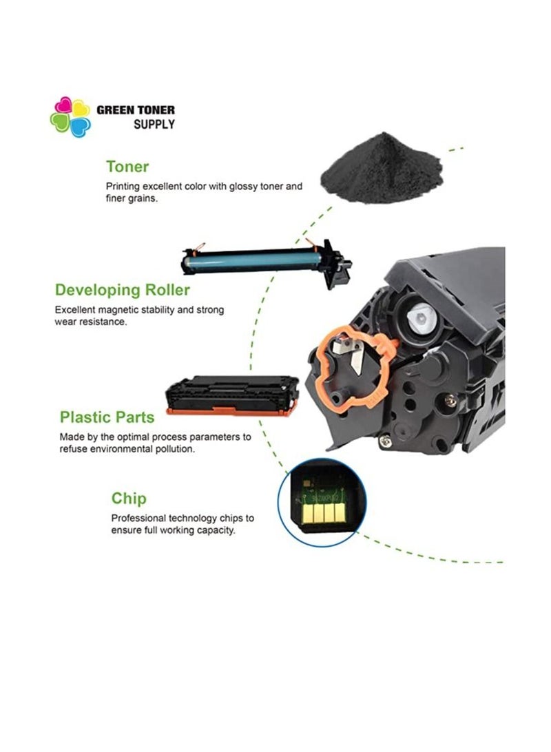 تيرابايت حبر تيرابايت متوافق مع حبر 415A W2030A 415X W2030X لـ HP Color Laserjet Pro M454dn M454dw MFP M479dw M479fdn M479fdw- سماوي - Image 3
