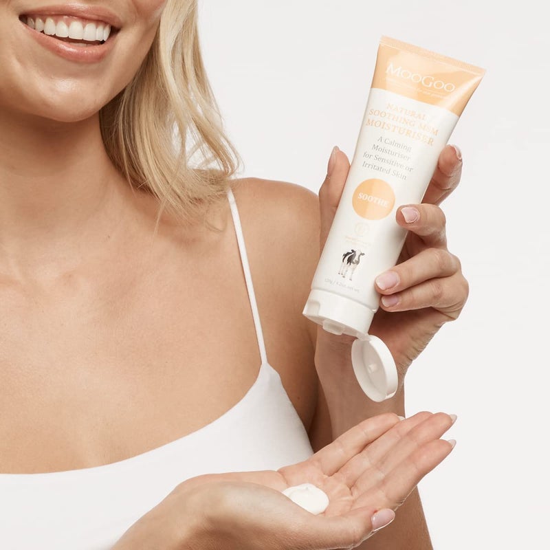 MooGoo Soothing MSM Moisturiser - Calming Face & Body Moisturiser for Sensitive, Red or Sunburnt, Irritated Skin Including Eczema, Psoriasis & Rosacea, For All Ages Including Children, 200g / 7oz. - Image 2