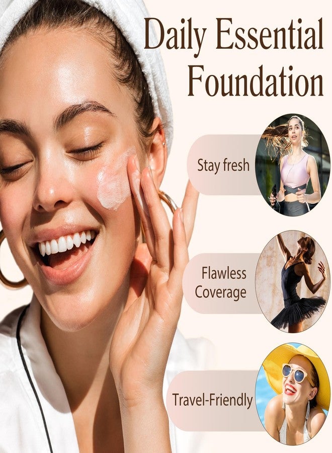 O.SECERT فاونديشن 4 في 1 - طيف متوسط مع SPF 50+، مضاد للشيخوخة، خافي عيوب، حماية من الشمس، فاونديشن سائل متغير اللون مرطب - يدوم طويلاً ومقاوم للماء للرياضة، الرقص (صالة الألعاب الرياضية، 30 مل) - Image 5