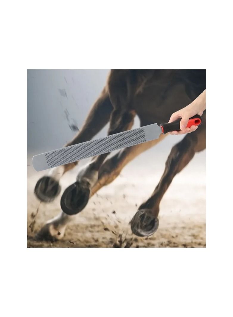 Generic 1-Piece Carbon Steel Horse Rasp Horse Hoof File,Double Sided Horse Rasp Tool for Horse Clean Hooves - Image 1
