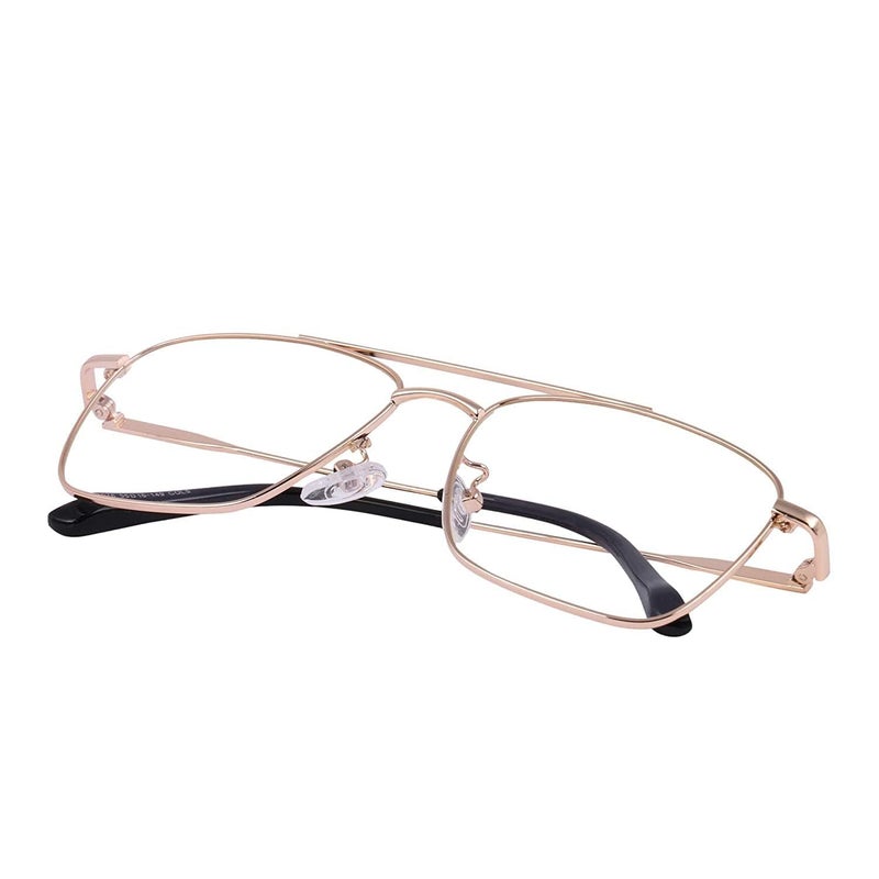 Dervin Blue Light Blocking Blue Cut Zero Power anti-glare Retro Square Eyeglasses, Frame for Eye Protection from UV by Computer/Tablet/Laptop/Mobile - Image 3
