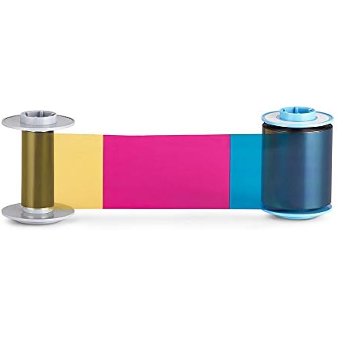 FARGO GENUINE YMCK COLOR RIBBON FOR HDP6600 PRINTER, 750 MAGES/ROLL 84911 - Image 2