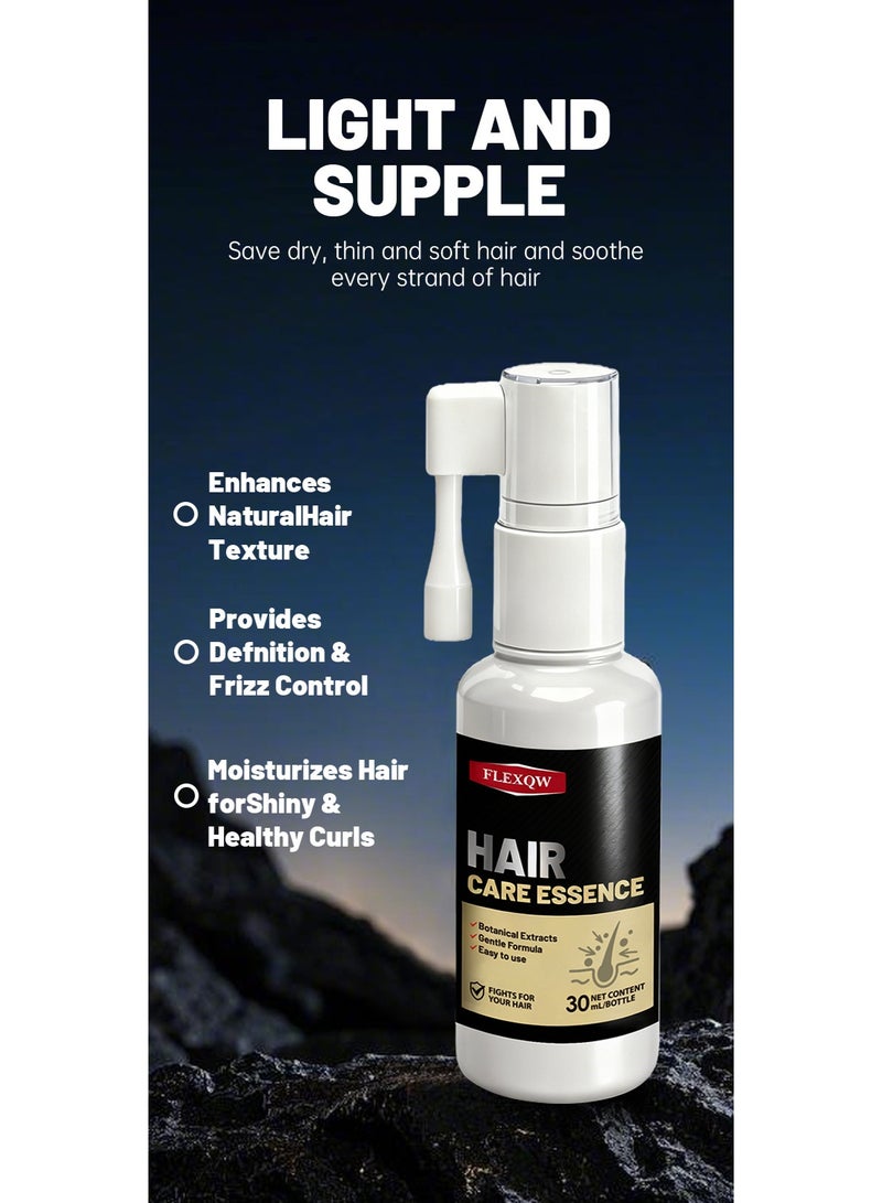 FLEXQW 2-in-1 Hair Oil  Nourishing Serum: Strengthens Hair Roots, Leaves Hair Smooth and Shiny, Provides Long-Lasting Frizz Control (30ml*2) - Image 5