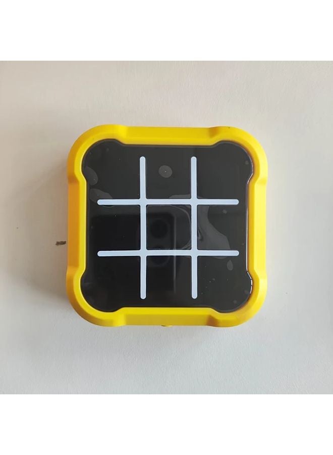 جهاز ألعاب تفاعلي محمول أصفر لعبة تيك تاك تو تعليمي لمنطق واستراتيجية الأطفال - Image 1