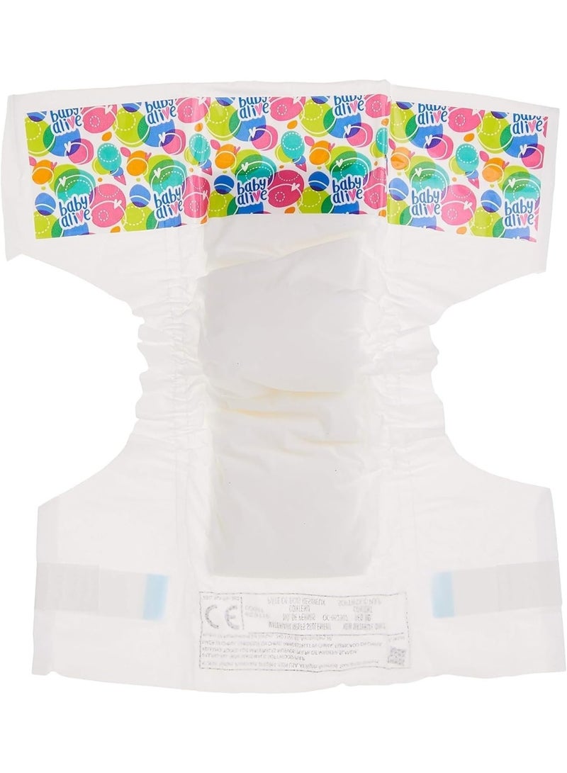 Baby Alive Doll Diaper Refill, Includes 4 Diapers, Toys Accessories, for Kids Ages 3 Years Old and Up - Image 4