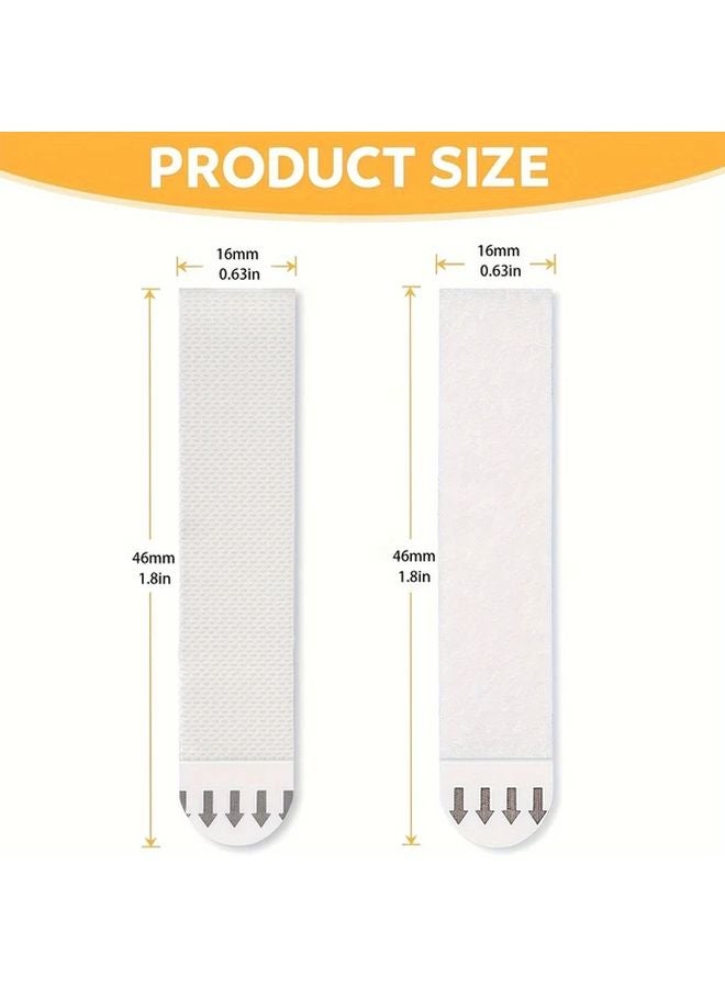 24 Damage Free Wall Hooks Easy Installation Modern Sticker Strips Set - Image 1