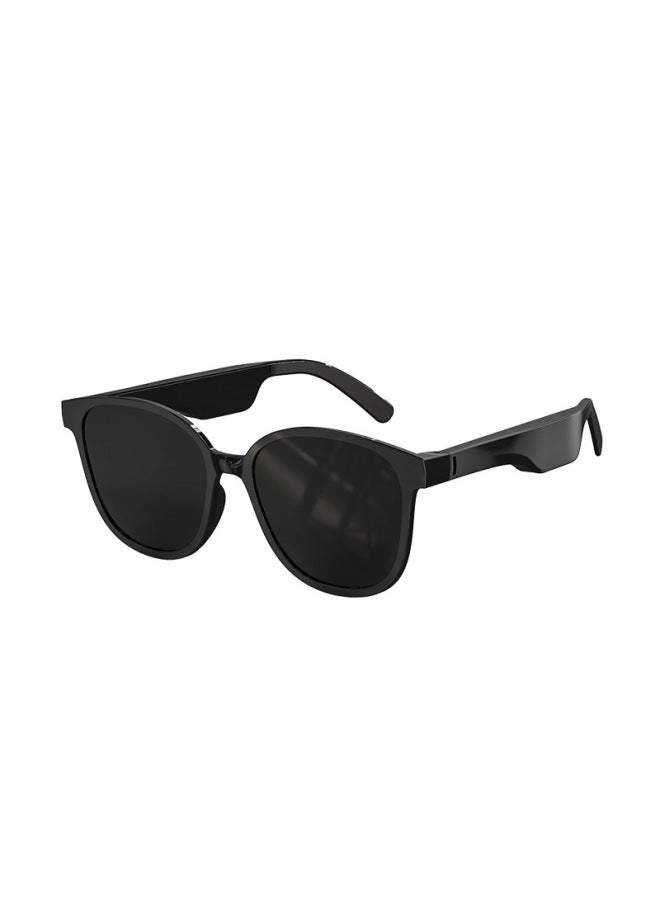 Direct Sales Bluetooth Smart Glasses Air Conduction Glasses Bluetooth Sunglasses Can Listen To Music To Answer The Phone-Color:Black  - Image 1