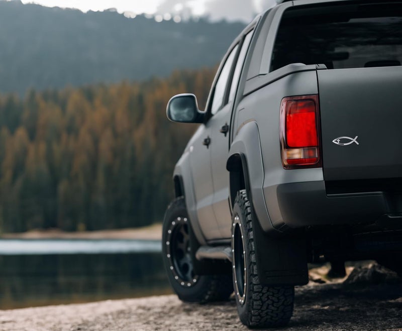 Elektroplate Christian Cross Fish Chrome Auto Emblem - Image 5