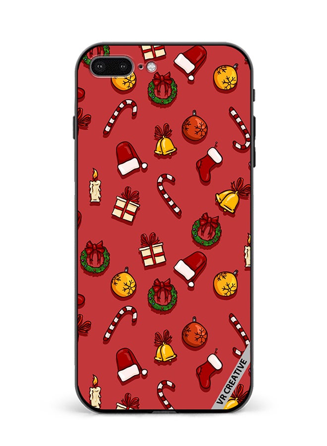 VR CREATIVE Protective Case Cover For Apple iPhone 7 Plus/8 Plus Christmas Symbols Design Multicolour - Image 1
