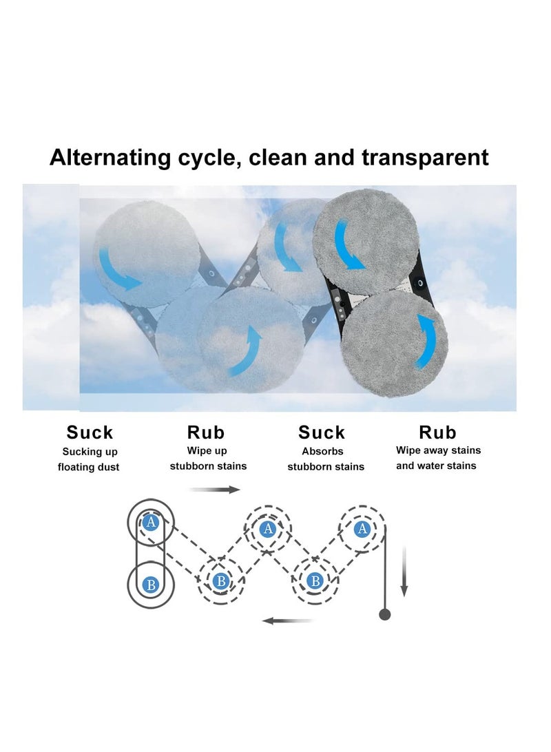 Zikra Magnetic Vacuum Glass Cleaning Robotic, Window Cleaner Robot, Window Cleaner Kit with Automatic Water Spray, for Indoor and Outdoor Glass High Rise Windows Tiles - Image 4