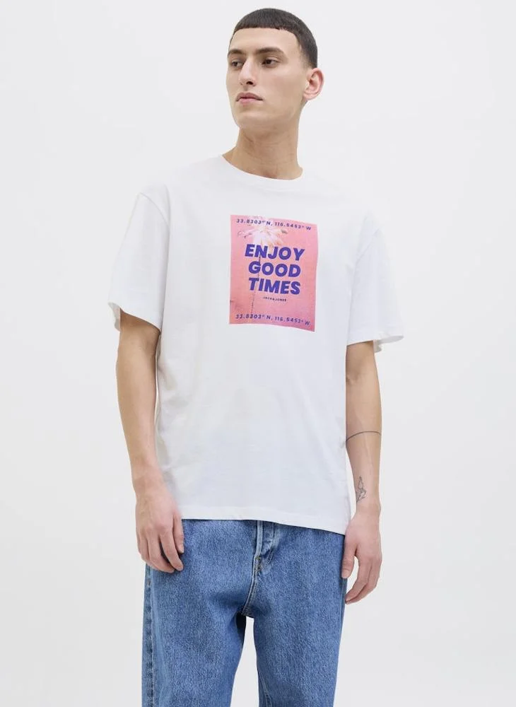 جاك اند جونز JJPORTO TEE SS CREW NECK
