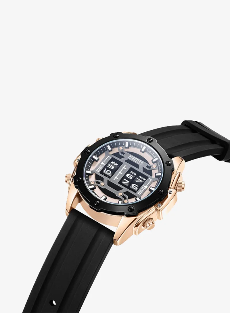 Kenneth Cole Reaction Kenneth Cole Reaction Analogue Gents Watch With Black Silicon Strap 43.5mm - KRWGQ9006901