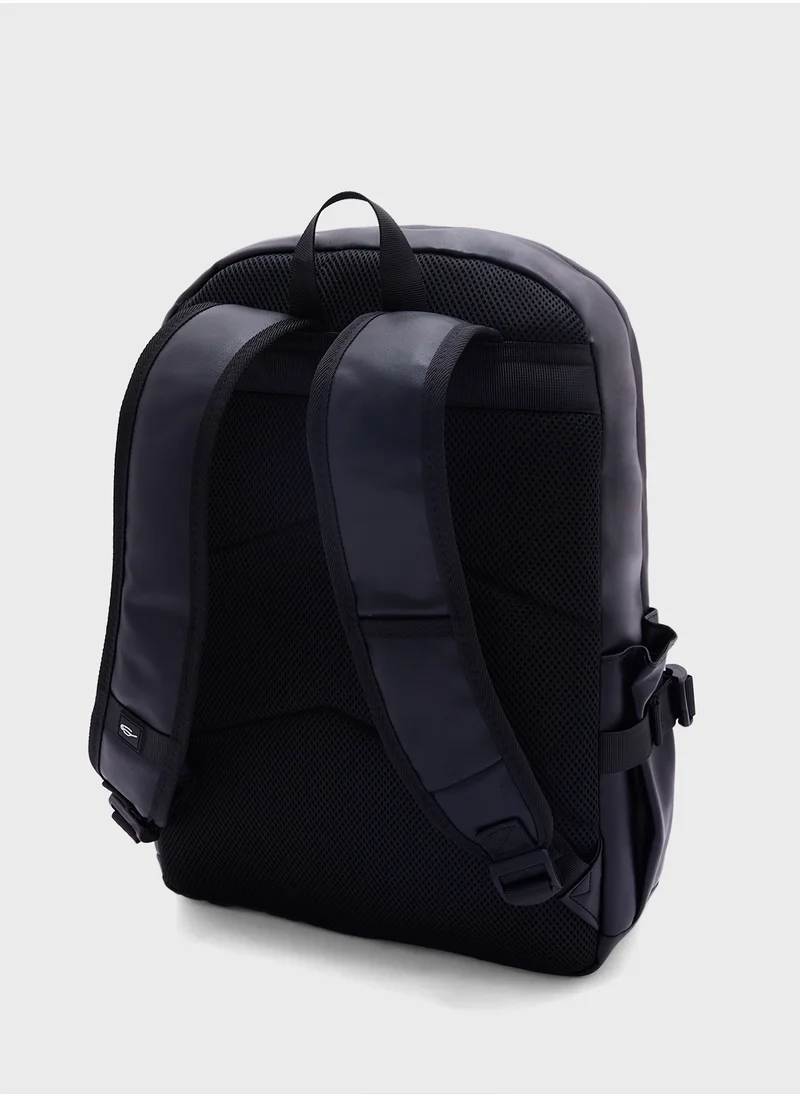 Robert Wood Webbing Detail Casual Backpack
