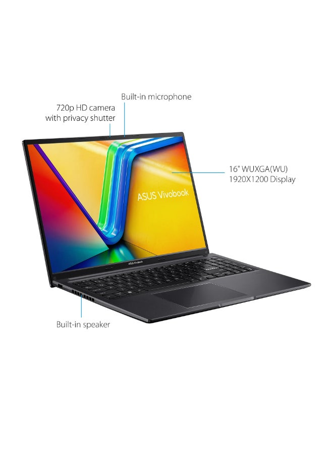 ASUS Vivobook 16 F1605ZA Laptop With 16-Inch Display, Core i7-1255U Processor/16GB RAM/512GB SSD /Intel Iris Xe Graphics/Windows 11 Home English Indie Black - Image 2