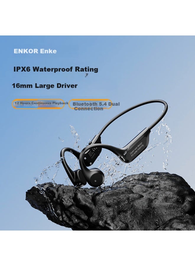 Enkor X9 Air Bone Conduction Bluetooth Earphones Sports Outdoor Cycling Fitness Open-ear Ipx6 Waterproof Sweatproof Wireless Non-in-ear Marathon Running - Image 1