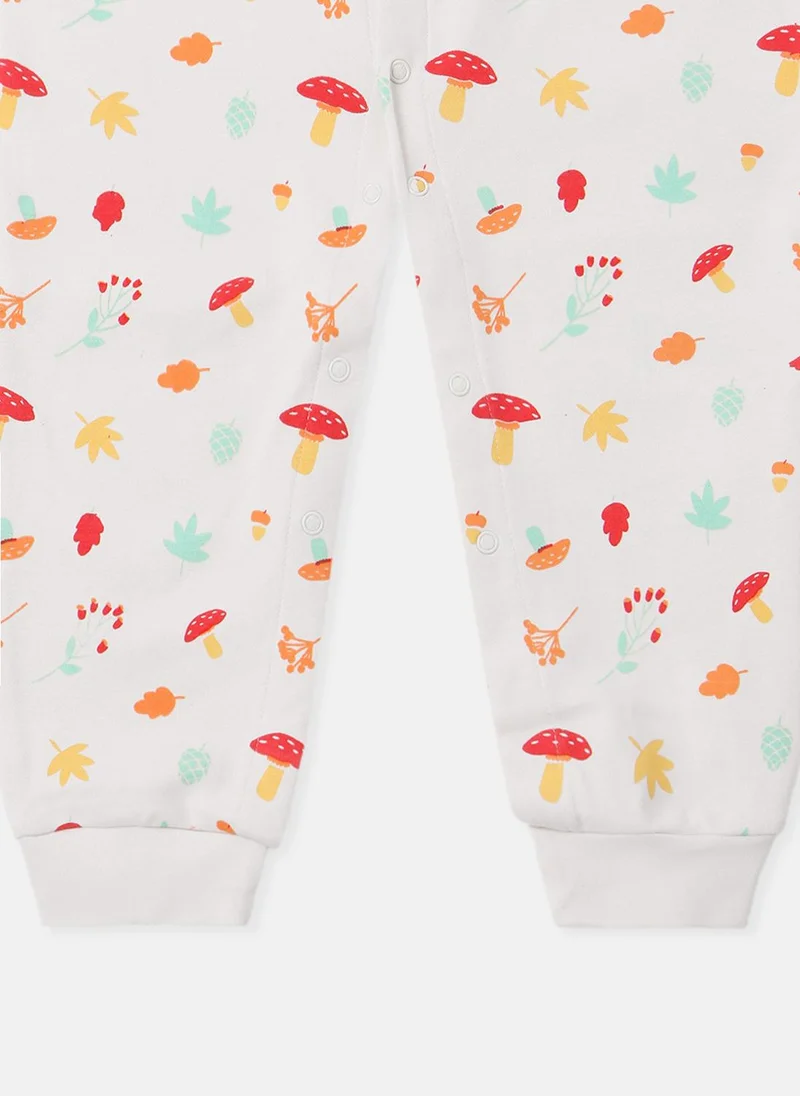 Nautinati Nautinati Infants Premium Cotton Graphic Printed Pack of 2 Sleepsuits