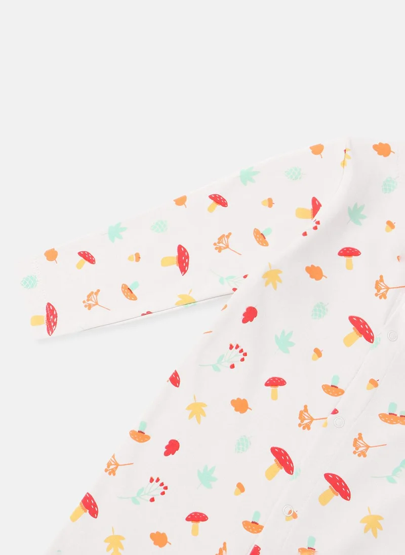 Nautinati Nautinati Infants Premium Cotton Graphic Printed Pack of 2 Sleepsuits