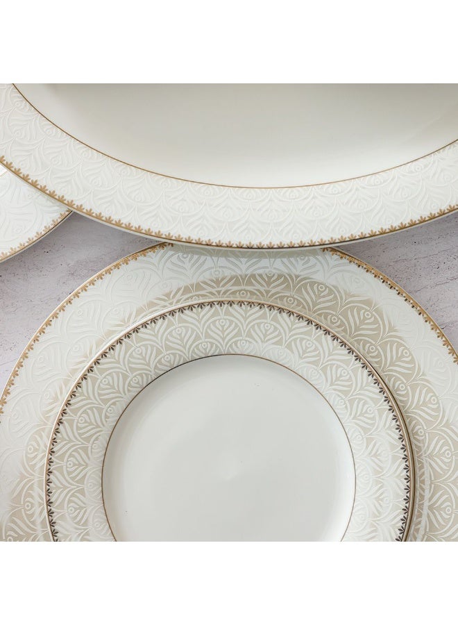 Danube Home Motif 32-Piece New Bone China Dinner Set - Serves 6 | Elegant Tableware, Premium Dinnerware, Modern Dining Set | Ideal for Entertaining & Everyday Use - Image 3