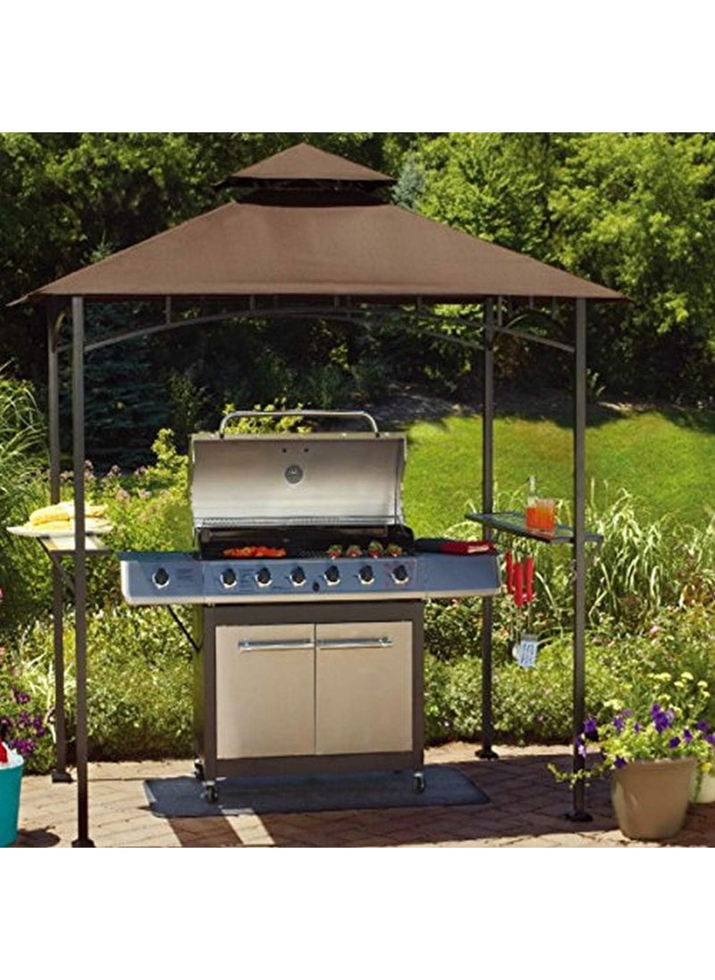 Sunjoy Coen 110109139 Original Replacement Canopy Grill Gazebo 8X5 Ft LGZ238PST11F Sold at Walmart US Brown 