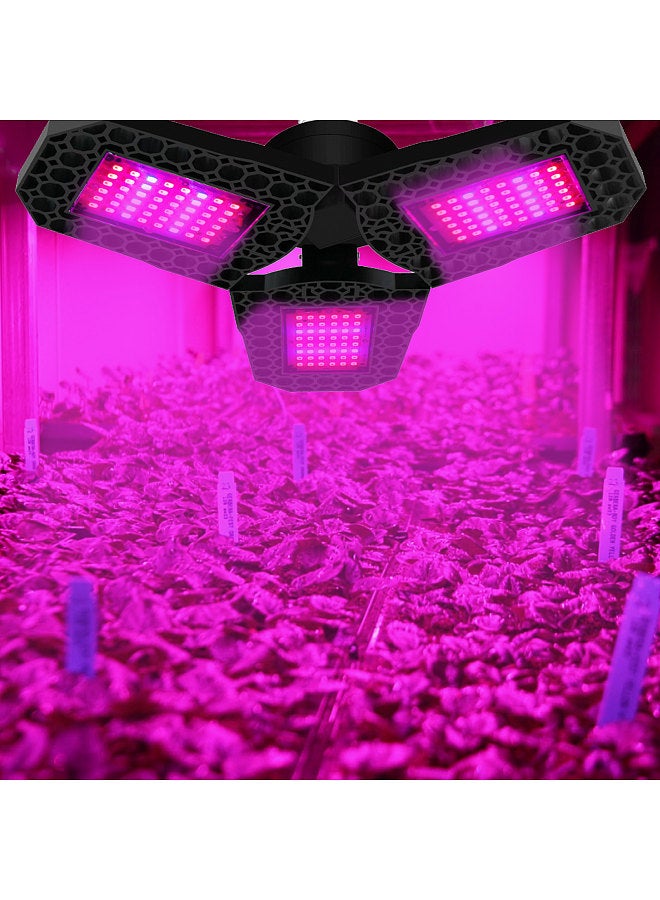 Generic LED Plant Grow Light Foldable Red and Blue Spectrum Plant Light Triple Leaf Trellis Nursery Grow Lights  - Image 2