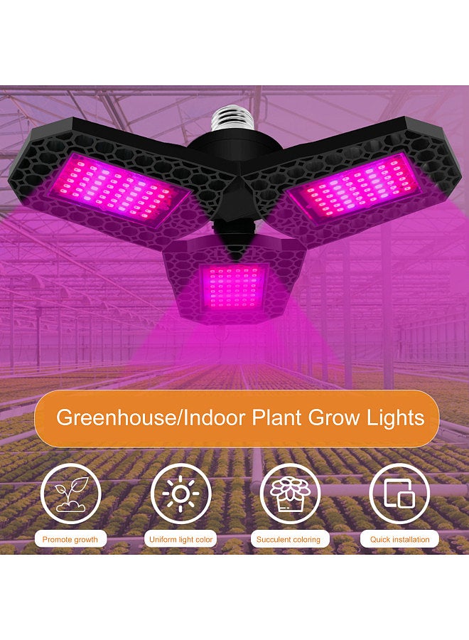 Generic LED Plant Grow Light Foldable Red and Blue Spectrum Plant Light Triple Leaf Trellis Nursery Grow Lights  - Image 5