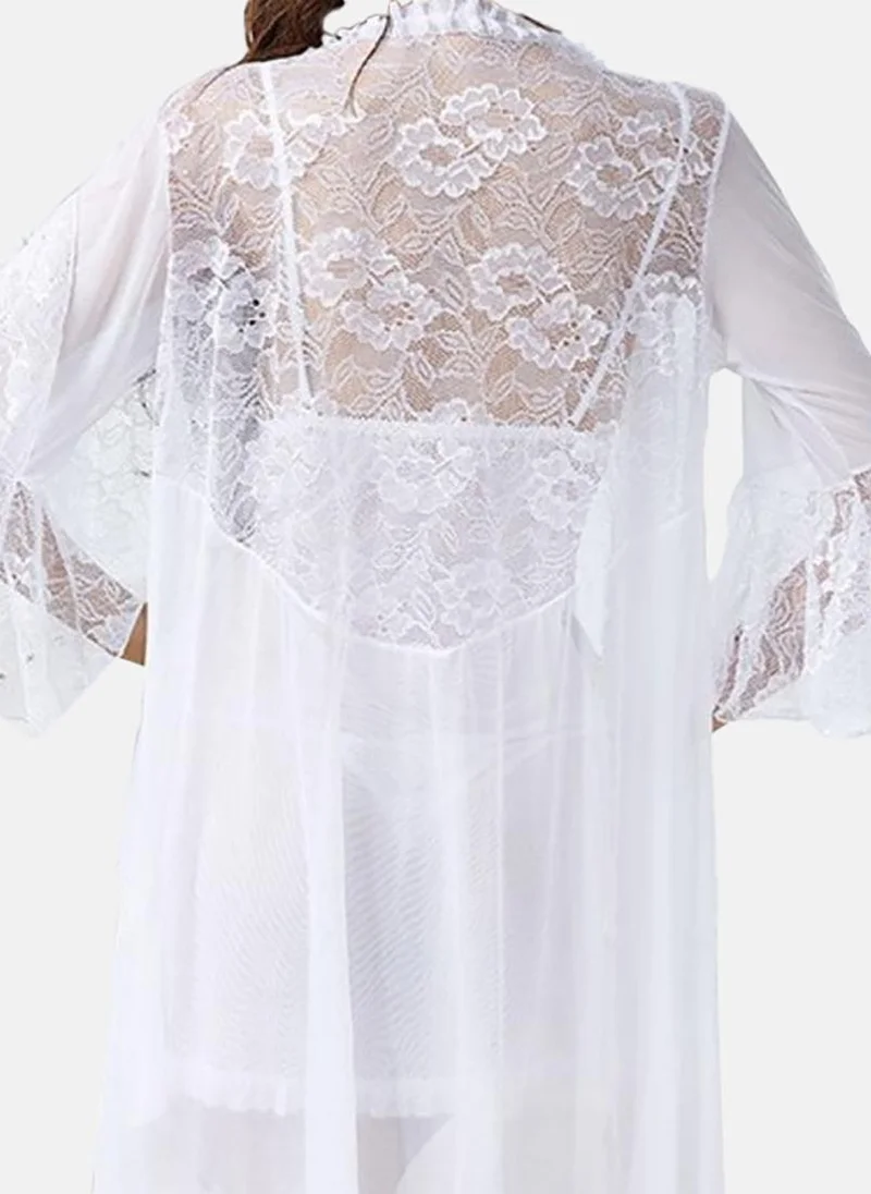 YUNIQEE White Solid Baby Doll