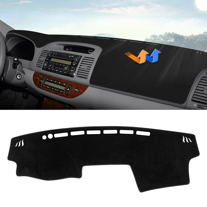 Autorder Dashboard Cover Mat for 20002006 Toyota Camry Accessories Dash Cover Upgrade Velvet Dash Mat Sunshade Glare UV Rays Protector