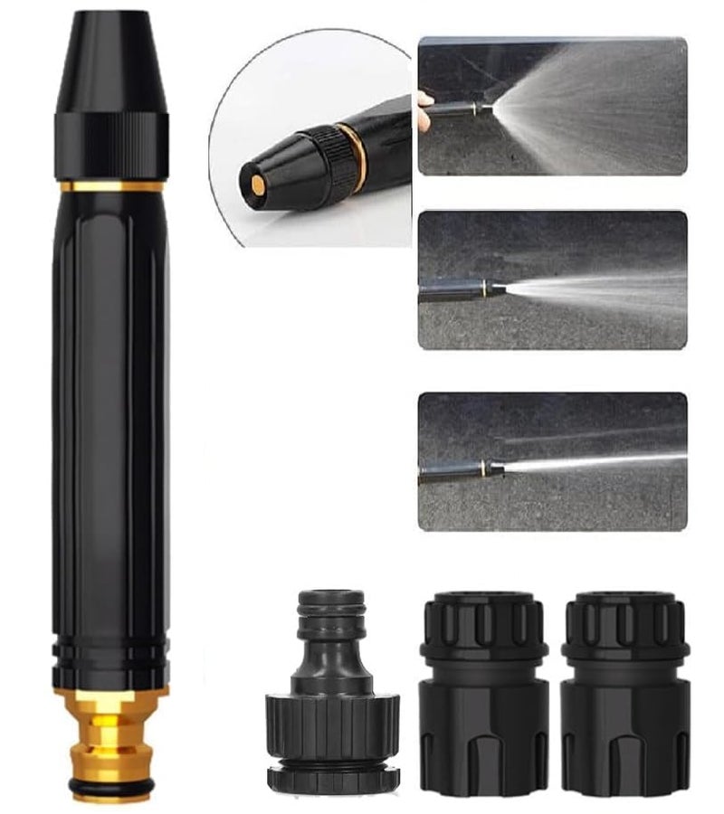 KBZONE Portable High Pressure Washing Water Gun,Direct Spray Gun, New Direct Spray Car Wash Water Gun, Car Wash Garden Watering Tool,Black High Pressure Nozzle - Image 1