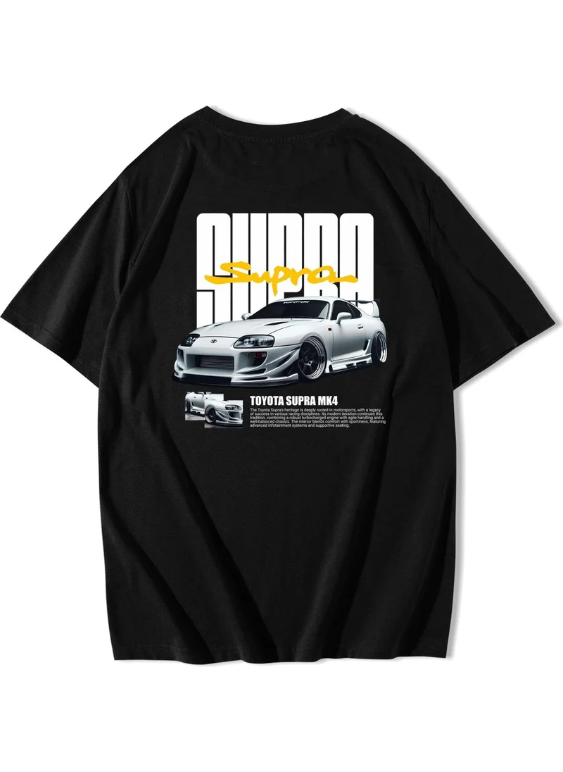 بي ار زد كولكشن Unisex Oversize Toyota Supra Mk4 T-Shirt