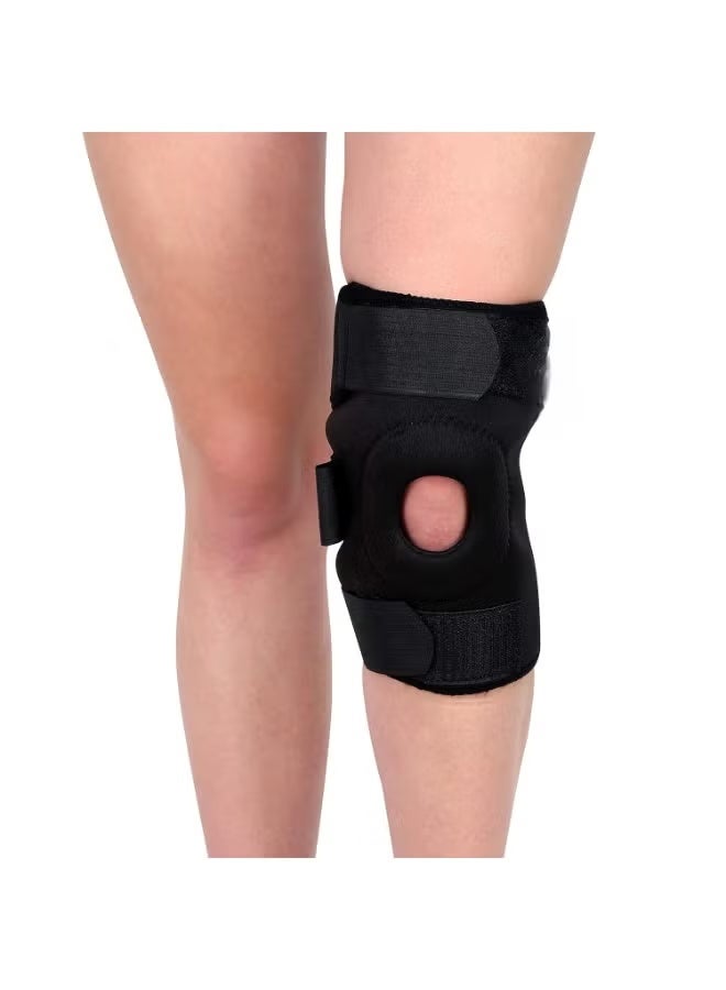 Knee Support Brace, Medium Size Compression Knee Sleeve for Men and Women, Adjustable Knee Stabilizer for Daily Activities and Sports - Image 1