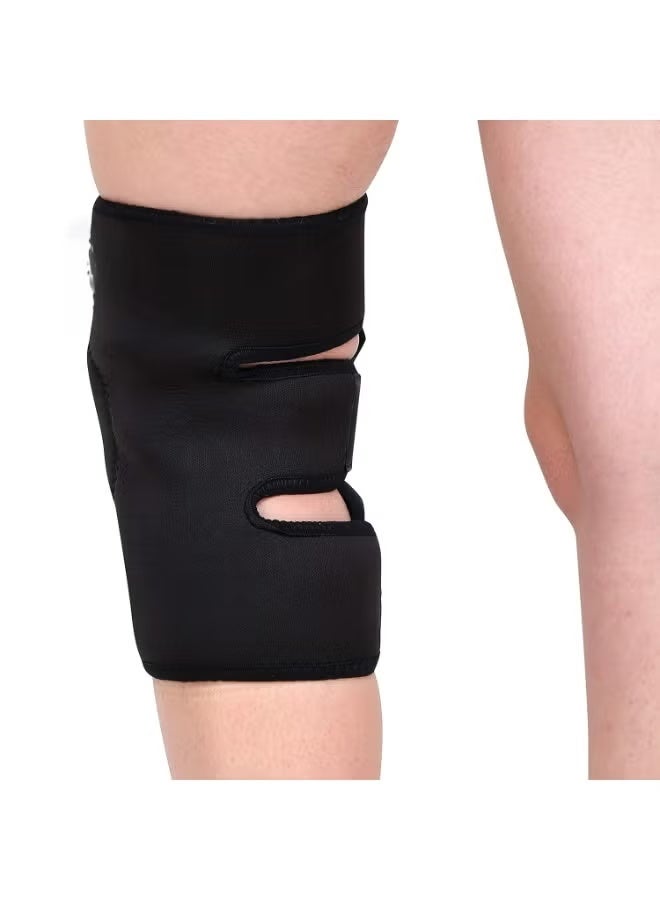Knee Support Brace, Medium Size Compression Knee Sleeve for Men and Women, Adjustable Knee Stabilizer for Daily Activities and Sports - Image 4