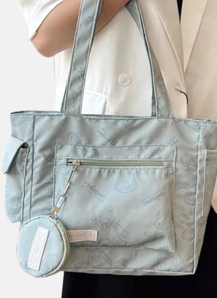 يونيكي Blue Printed Lifestyle Tote Bag